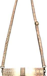 CAMELEON S&W CROC HANDBAG