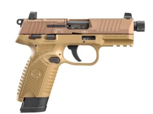 FN USA 502 Tactical Handgun .22 LR 10rd & 15rd Magazines (2) 4.6" Threaded Barrel FDE