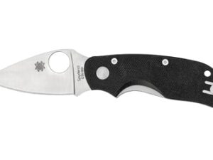 SPYDERCO CAT BLACK G-10 PLAINEDGE