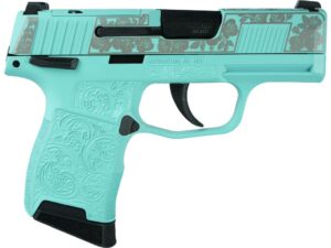Sig Sauer Exclusive "Tiffany and Roses" P365-380 Handgun 380 Auto 10rd Magazine 3.1" Barrel Black Manual Safety