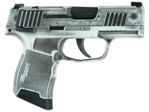Sig Sauer Exclusive P365-380 "Sun Flower" Handgun 380 Auto 10rd Magazine 3.1" Barrel Black Manual Safety