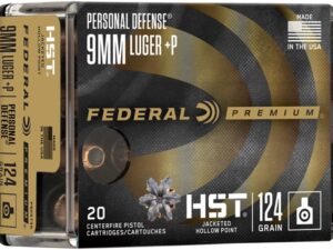 FEDERAL PREMIUM 9MM +P 124GR