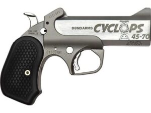 Bond Arms Cyclops .45-70 Gov't Single Shot 4.25" Barrel Stainless Steel with Black Grips