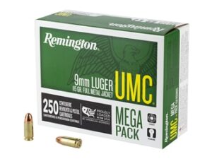 REMINGTON UMC MP 9MM 115GR FMJ 250/BX