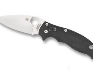 SPYDERCO MANIX 2 BLACK G10 PLAINEDGE