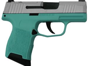 Sig Sauer "Silver Slide/Tiffany Frame" P365 Optic Ready Handgun 9mm Luger 10rd Magazines(2) 3.1" Barrel X-RAY 3 Sights