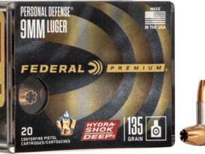 FEDERAL 9MM LUGER 135GR