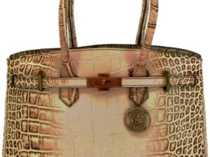 CAMELEON S&W CROC HANDBAG