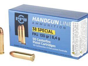 PPU 38SPL FMJ 130GR 50/500