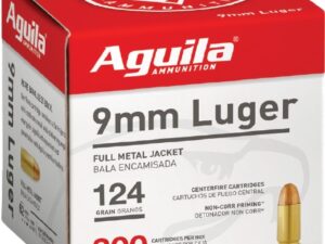 AGUILA 9MM LUGER 124GR FMJ-RN