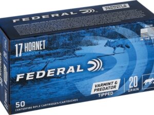 FEDERAL AE 17 HORNET 20GR - TIPPED VARMINT 50RD 10BX/CS