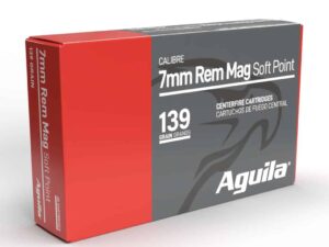 Aguila Rifle Ammunition 7mm Rem Mag 139 gr SP 3140 fps 20/ct