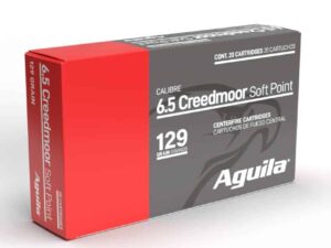 Aguila Rifle Ammunition 6.5 Creedmoor 129gr SP 2810 fps 20/ct