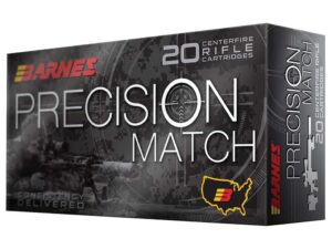 Barnes Precision Match Rifle Ammunition 223 Remington 55 gr Match Burner OTM BT 3215 fps 20/ct