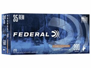 Federal Power-Shok Rifle Ammunition .35 Rem 200 gr RNSP 2080 fps - 20/box
