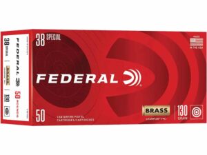 Federal Champion Handgun Ammunition .38 Spl 130gr FMJ 890 fps 50/ct
