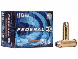 Federal Power-Shok Handgun Ammunition .44 Mag 240 gr JHP 1230 fps 20/box