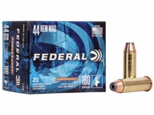 Federal Power-Shok Handgun Ammunition .44 Mag 180 gr JHP 1460 fps 20/box
