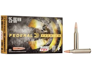 FEDERAL 25-06 REM 100GR BARNES TSX AMMO 20RD