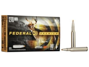 FEDERAL 270 WIN 140GR TROPHY BONDED TIP AMMO 20RD