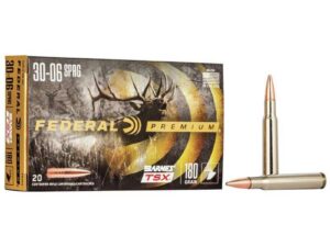 Federal Barnes TSX Rifle Ammunition 30-06 Sprg 180gr HP 2700 fps 20/ct