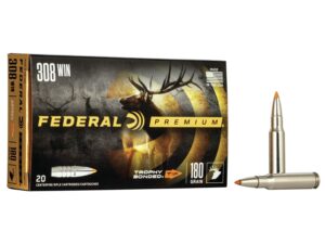 Federal Premium Vital-Shok Rifle Ammunition .308 Win 180 gr TBT 2620 fps - 20/box