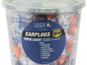 Howard Leight Super Leight Ear Plugs Pre-Shaped Foam Coral Ear Plugs 33dB 50/pr Corded Tub
