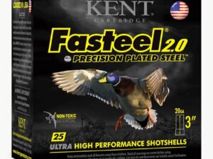 Kent Fasteel 2.0 Shotshells 20 ga 3" 7/8oz 1550 fps #4 25/ct