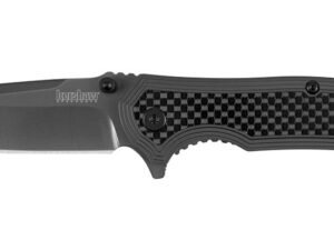 Kershaw Fringe A/O Frame Lock Knife Gray SS/Carbon Fiber (3" Gray)