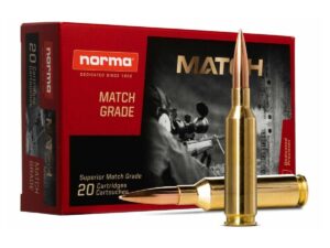 Norma Golden Target Match Rifle Ammunition .338 Lapua 250gr BTHP 4471 fps 20/ct