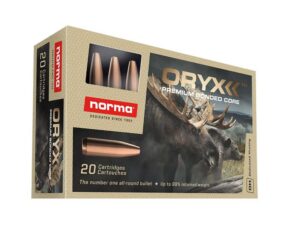 Norma ORYX Rifle Ammunition 7mm Rem Mag 170gr JSP 2887 fps 20/ct