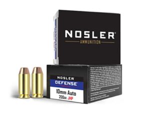 Nosler JHP Handgun Defense Ammo 10mm 200gr 20/ct