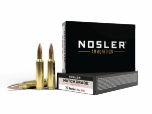 Nosler Match Grade Rifle Ammunition .22 Nosler 77 gr CC 2950 fps 20/ct