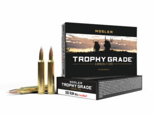 Nosler Trophy Grade Rifle Ammunition .300 RUM 180 gr AB 3250 fps - 20/ct