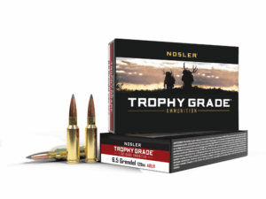Nosler Trophy Grade Rifle Ammunition 6.5mm Grendel 129gr AB 2350 fps 20/ct