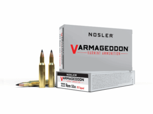 Nosler Ammo Varmageddon Rifle Ammunition .222 Rem 50g VG FBT 3150 fps 20/ct