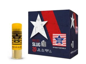 PPU Stars & Stripes Rifled Slug Shotshells 20ga 2-3/4'' 3/4 ozoz 1350 fps Slug 25/ct