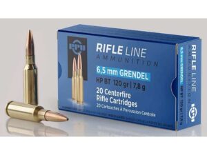 PPU Rifle Ammunition 6.5 Grendel HPBT 120gr 2674 fps 20/ct