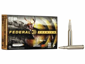 Federal Premium Vital-Shok Rifle Ammunition .270 Win 130 gr TBT 3060 fps - 20/box