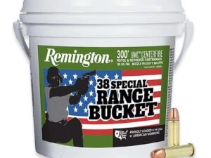 Remington Range Bucket UMC Handgun Ammunition 38 Spl 130 gr. FMJ 800 fps 300/ct