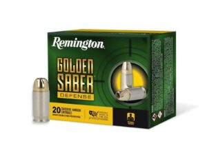 Remington Golden Saber Defense Ammunition .380 Auto 102gr BJHP 815 fps 20/ct
