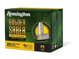 Remington Golden Saber Defense Compact Ammunition .40 S&W 180gr BJHP 785 fps 20/ct