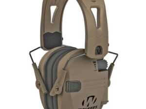 Walker's Razor Tacti-Grip Ear Muffs -FDE with FDE Band 23NRR