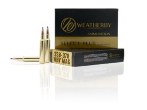 Weatherby Select Plus Rifle Ammunition 338-378 Wby Mag 262 gr Hammer Custom 3500 fps 20/ct