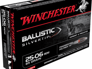 Winchester Ballistic Silvertip Rifle Ammunition .25-06 Rem 85 gr. PT 3470 fps 20/ct