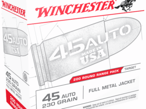 Winchester USA Handgun Ammunition .45 ACP 230 gr. FMJ 835 fps 200/ct