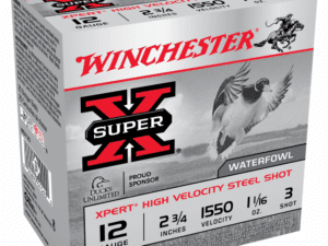 Winchester Xpert High-Velocity Steel Shotshells 12 ga 2-3/4" 1-1/16 oz 1550 fps #3 25/ct