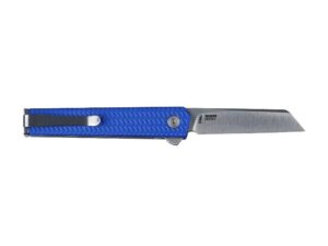 CRKT CEO Microflipper Folding Knife 2-1/5" Sheepsfoot Blade Blue