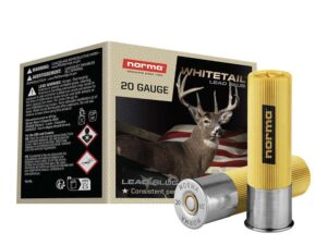 Norma WHITETAIL Shotshells 20ga 2-3/4" 1oz 1600 fps Slug 25/ct