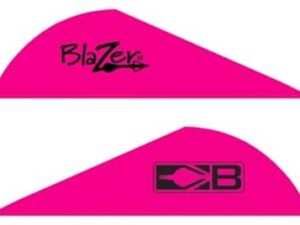 BOHNING BLAZER VANES - 2" SOLID HOT PINK 100PK